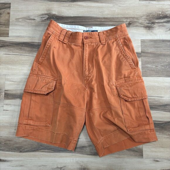 Polo Ralph Lauren Other - Polo Ralph Lauren Cargo Shorts Mens 29 Orange Canvas